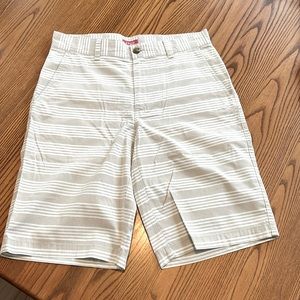 Mens Shorts Sz 30 IZOD Beige $ White